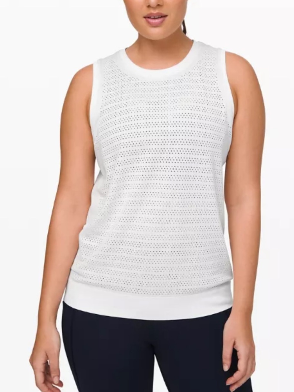 Lululemon Breeze By Muscle Tank White Size 4